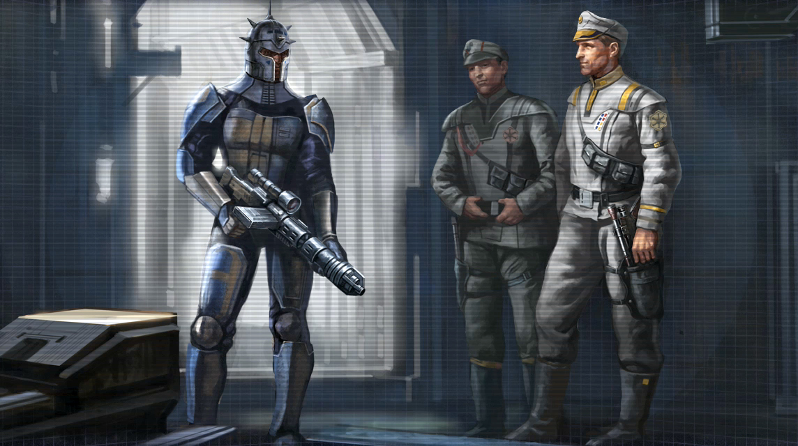 The new Mandalore meeting with Imperial agents