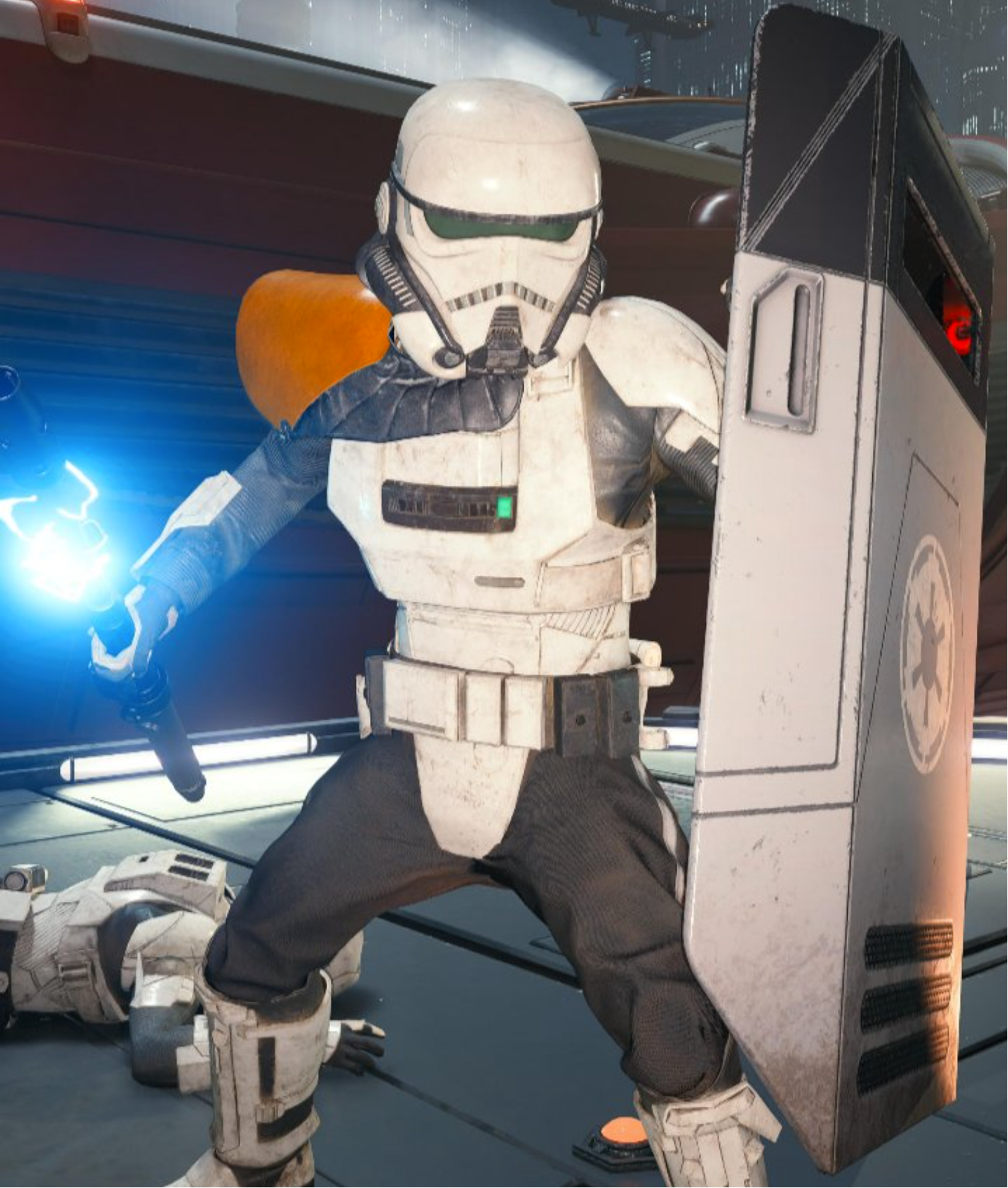 The patrol trooper variant of Stormtrooper Commander