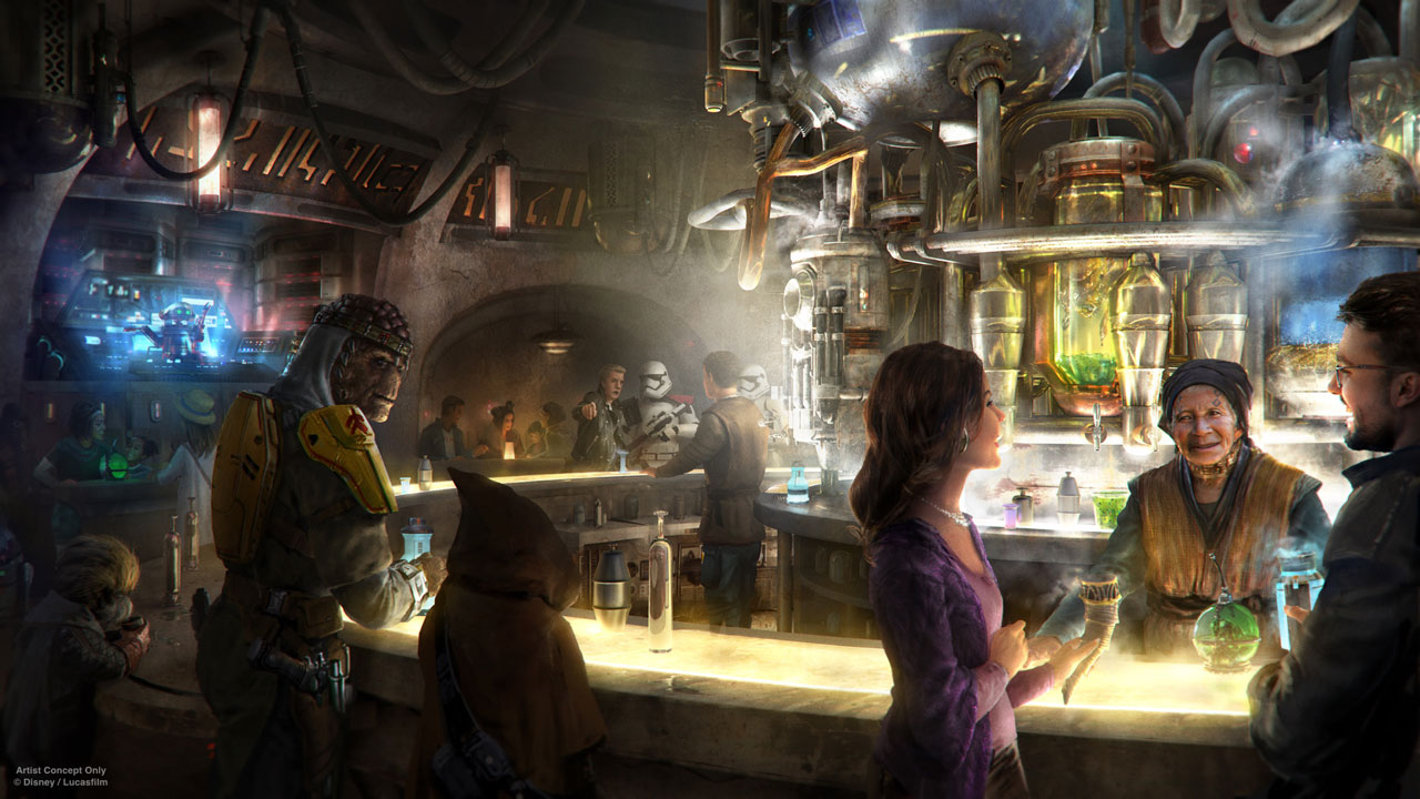 Andoan White was served in Oga's Cantina (pictured).