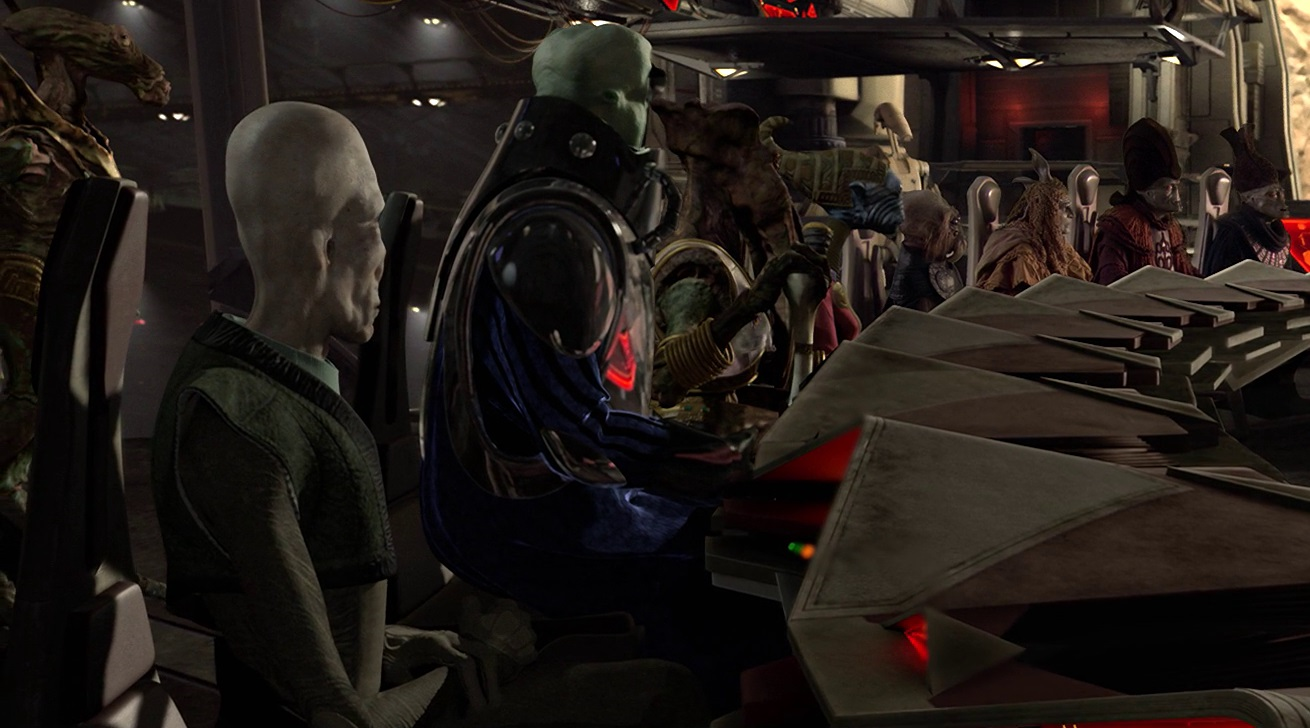 The Separatist Council on Utapau during the last days of the Clone Wars.