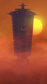 The Skystrike Academy in the atmosphere above Montross.