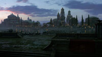 Theed at sunset