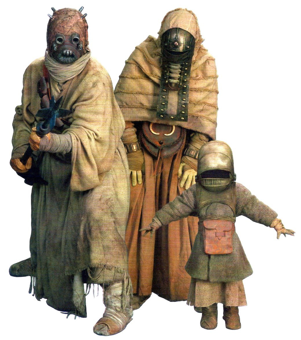 A Tusken Raider family