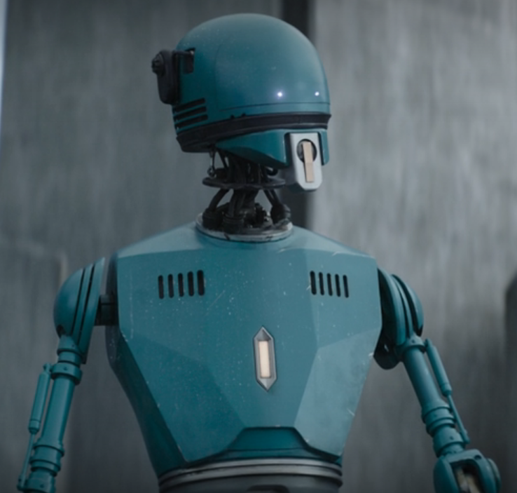 Bo-Katan Kryze's footman droid appearance in Common Appearance