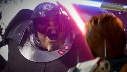 During a mission on Kashyyyk, Kestis defeated the Ninth Sister atop the Origin Tree.