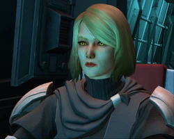 Lana Beniko pilots the escape craft during the battle of Odessen.