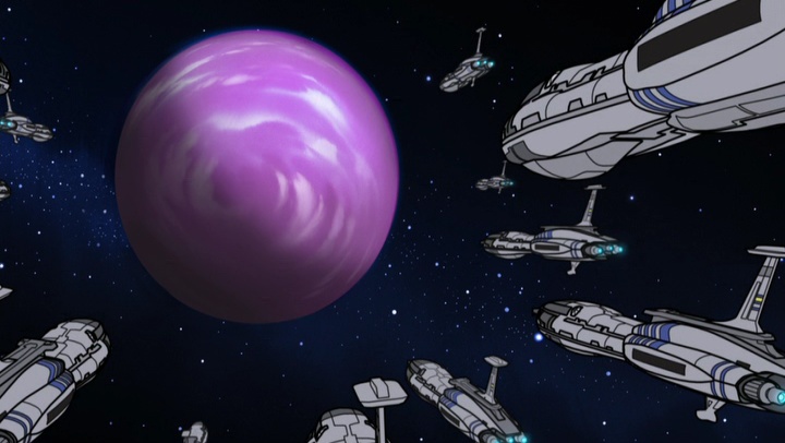 Battle of unidentified purple planet appearance in Common Appearance