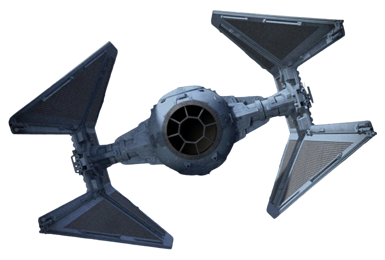 The TIE/IN interceptor, the Navy's most advanced mass-produced starfighter model