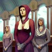 Two of Kylantha's handmaidens