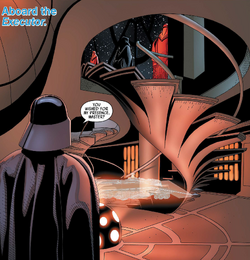 Vader and the Emperor Executor meeting