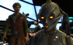 SCORPIO gives a status report after the escape from Asylum.