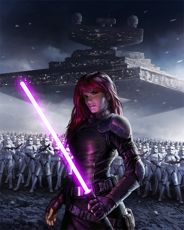 General Deerian protected Emperor's Hand Mara Jade (pictured) from Mink Bollis.