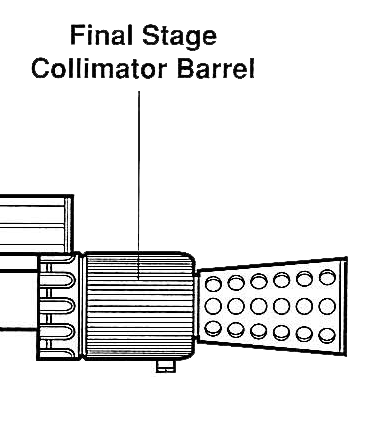 Final stage collimator barrel appearance 