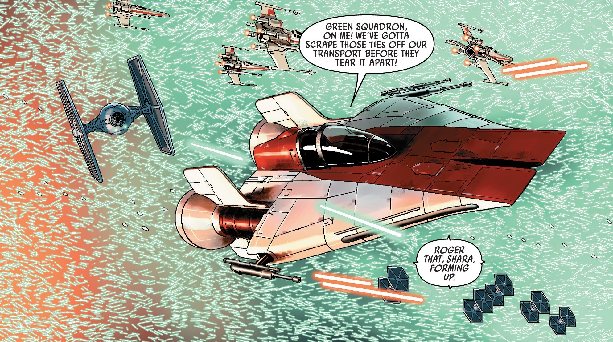 Shara Bey's A-wing appearance in Common Appearance