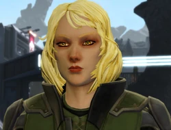 Lana, the Sith Intelligence Minister, on Ziost