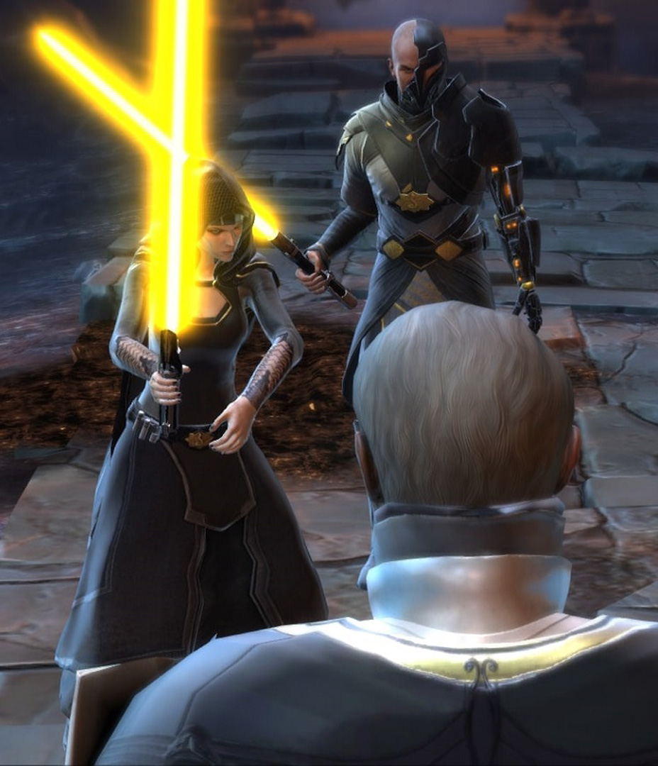 After being freed from mind control, spirits of Vaylin and Arcann rebel against their father.