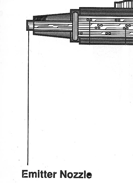 Emitter nozzle appearance 