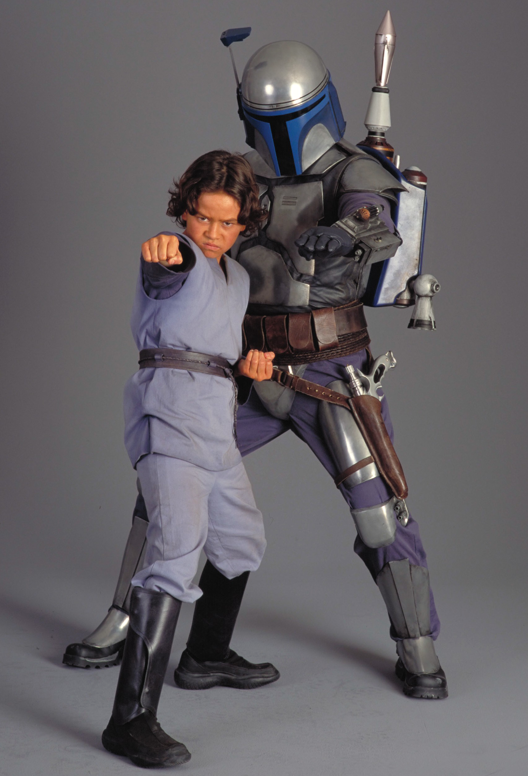 A young Boba with his "father," Jango.