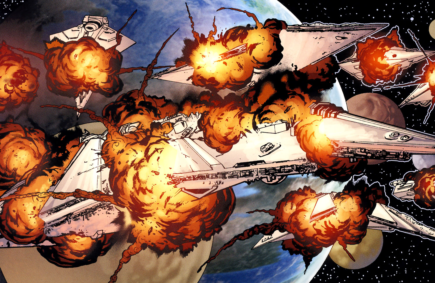 Admiral Kelsan dies during the self-destruction of the Coruscant Third Fleet.