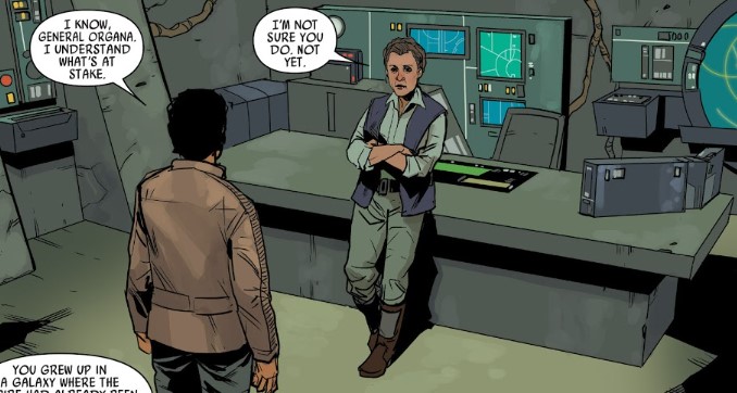 General Organa tasked Dameron to find her brother.