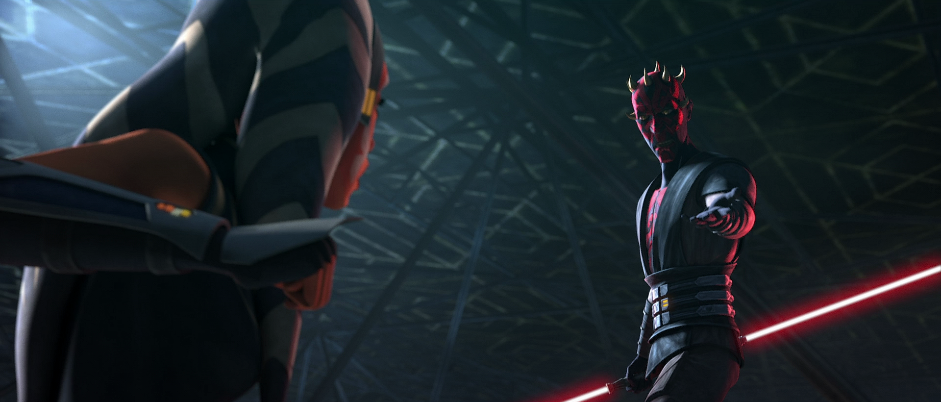 Maul asks Tano to join him one final time.