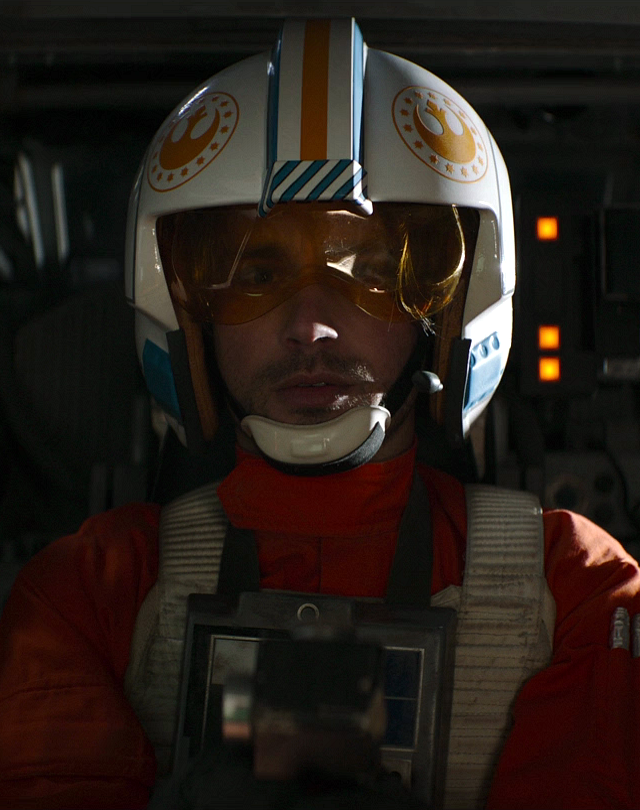 Reed in the cockpit of his X-wing