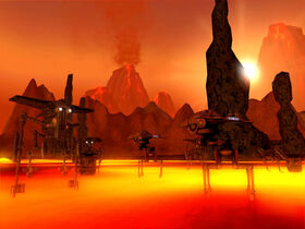 Mustafar mining droids