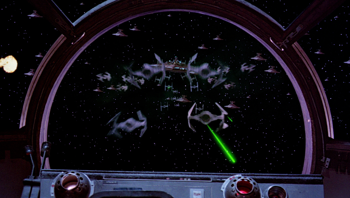 TIE interceptors during the Battle of Endor