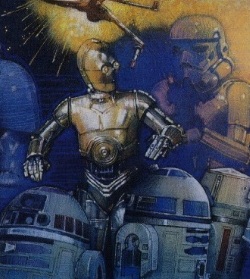 C-3PO and R2-D2 infiltrate a droid construction facility on Telti.