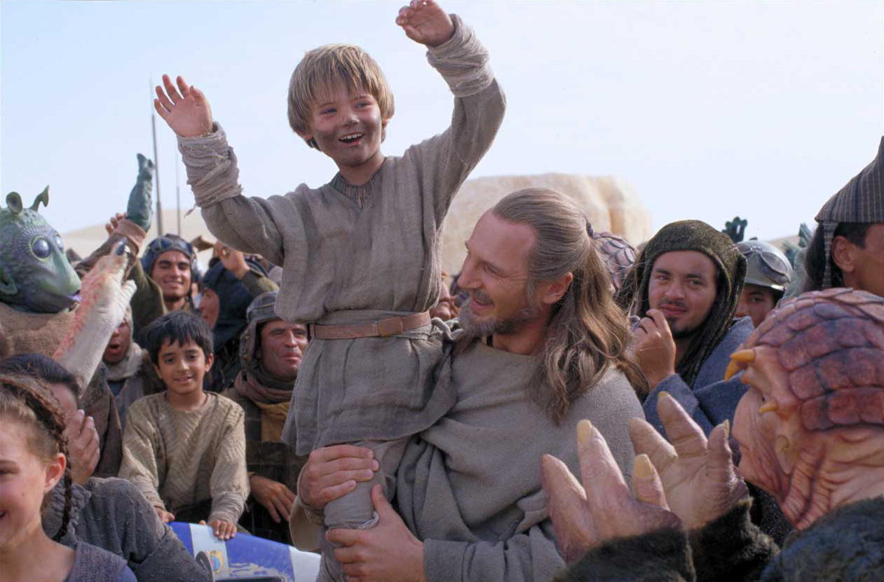 The celebration after Skywalker's victory