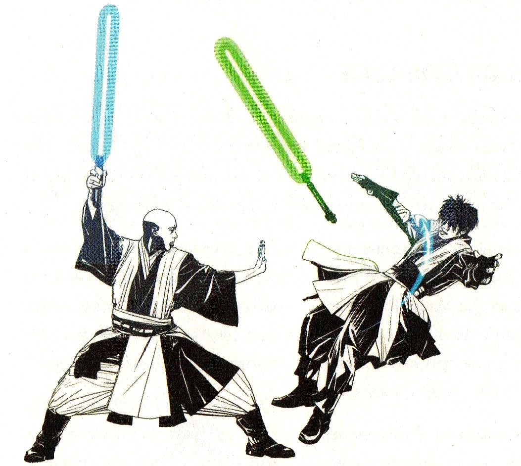 Form 6 deals lightsaber stance