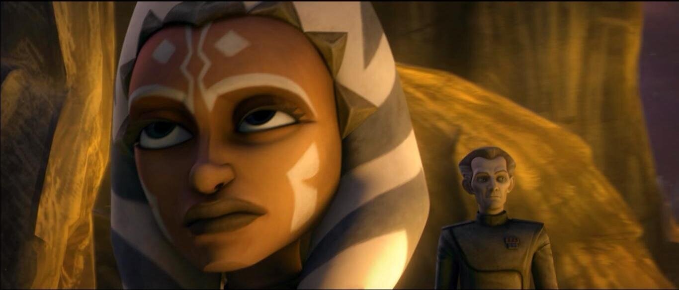 Ahsoka annoyed with Tarkin.