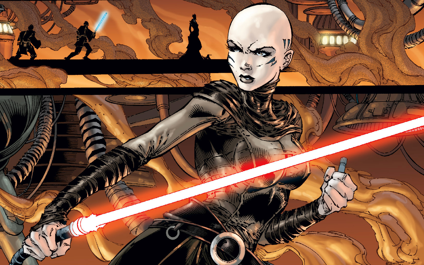 Asajj Ventress on Queyta.