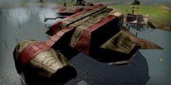 Cal Handro crashed ship