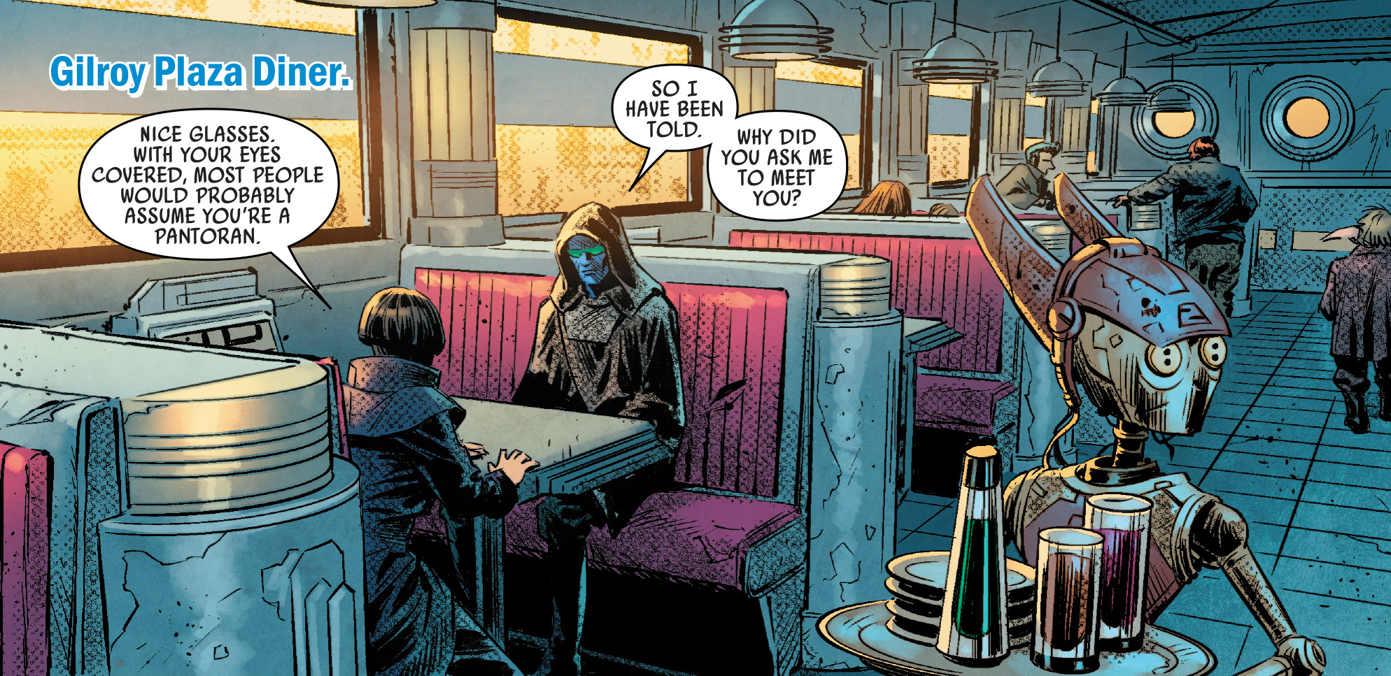 Thrawn and Pryce at the Gilroy Plaza Diner