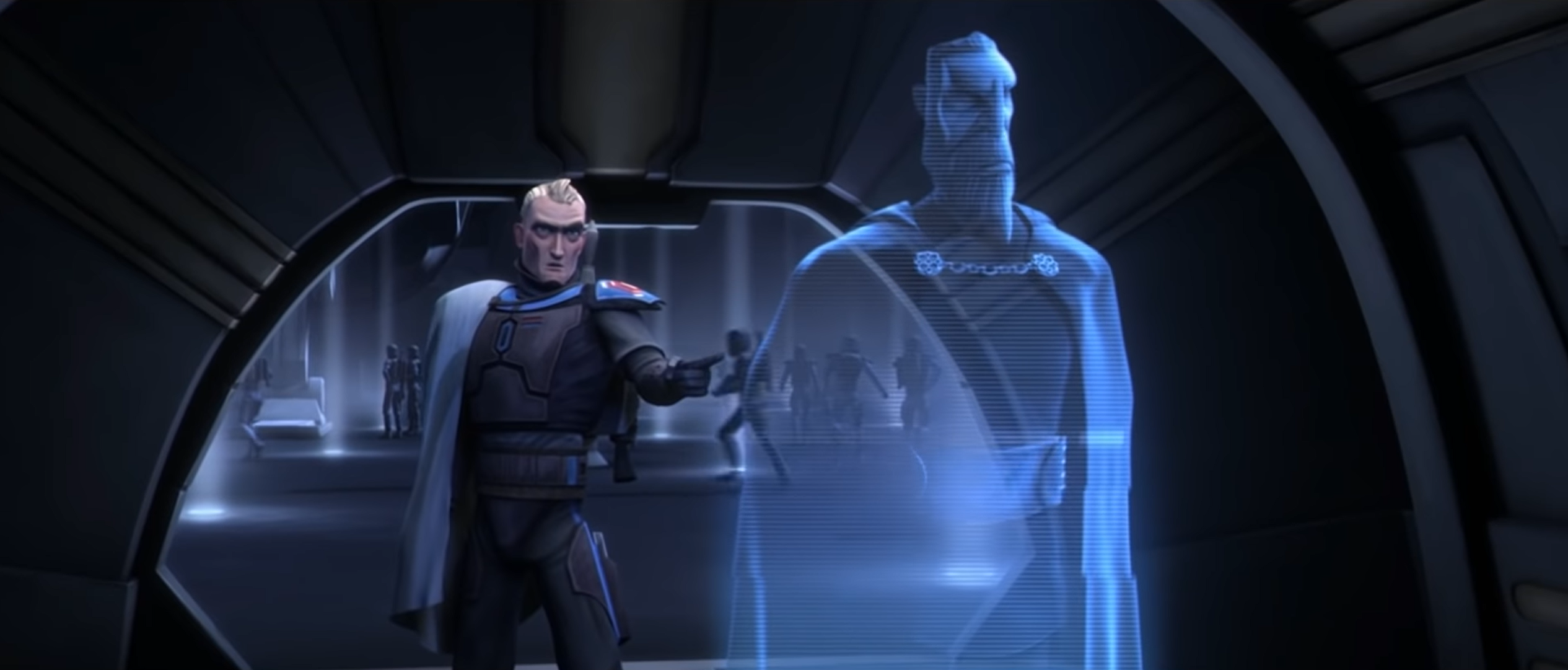 Their plans falling through, Vizsla confronts Dooku and blames him for their failure.