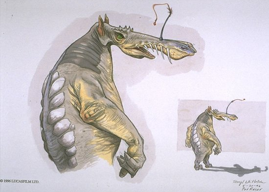 Anatomical concept art for Dud Bolt was drawn by Terryl Whitlatch on May 30, 1996.