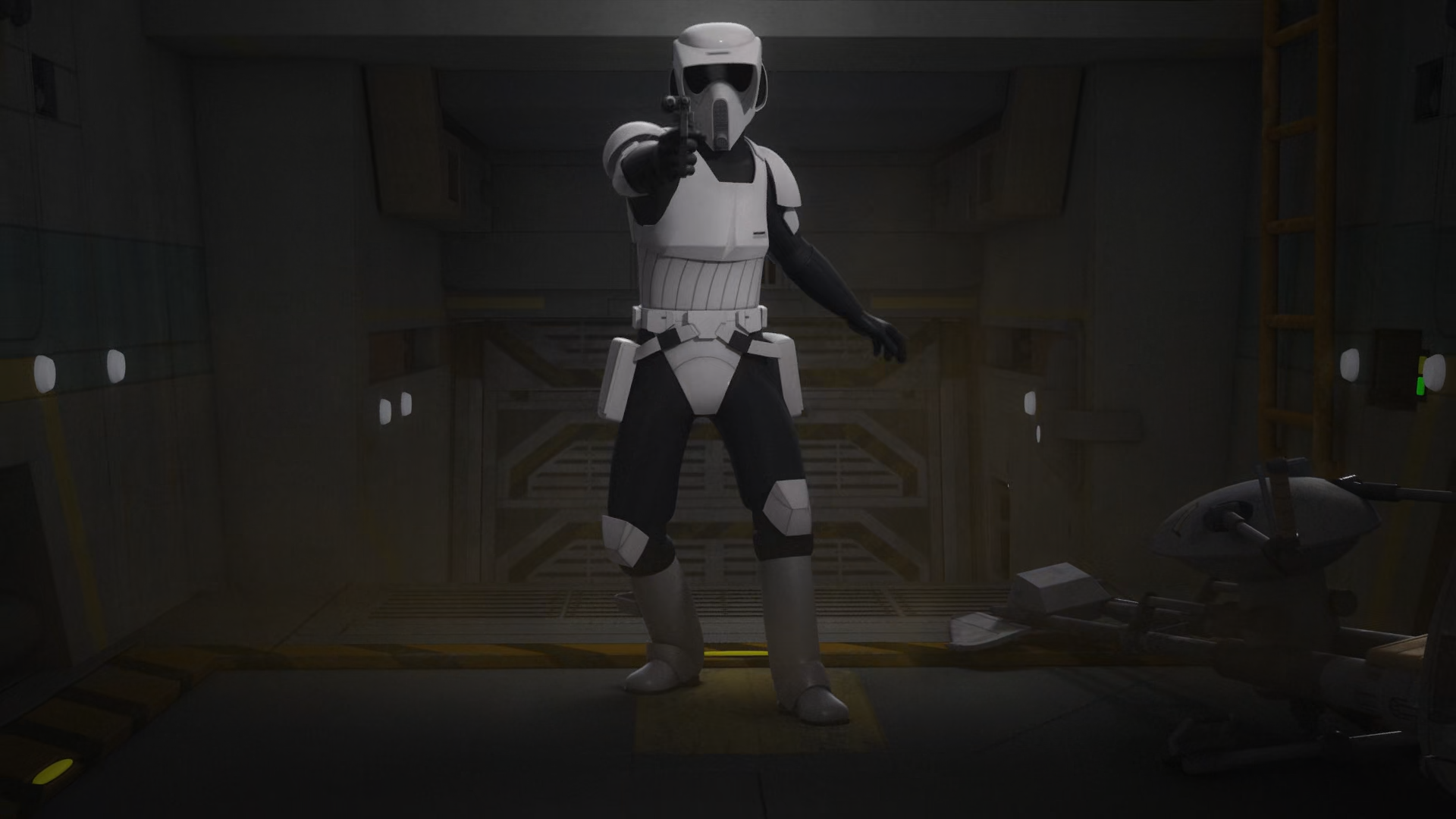 An Imperial scout trooper