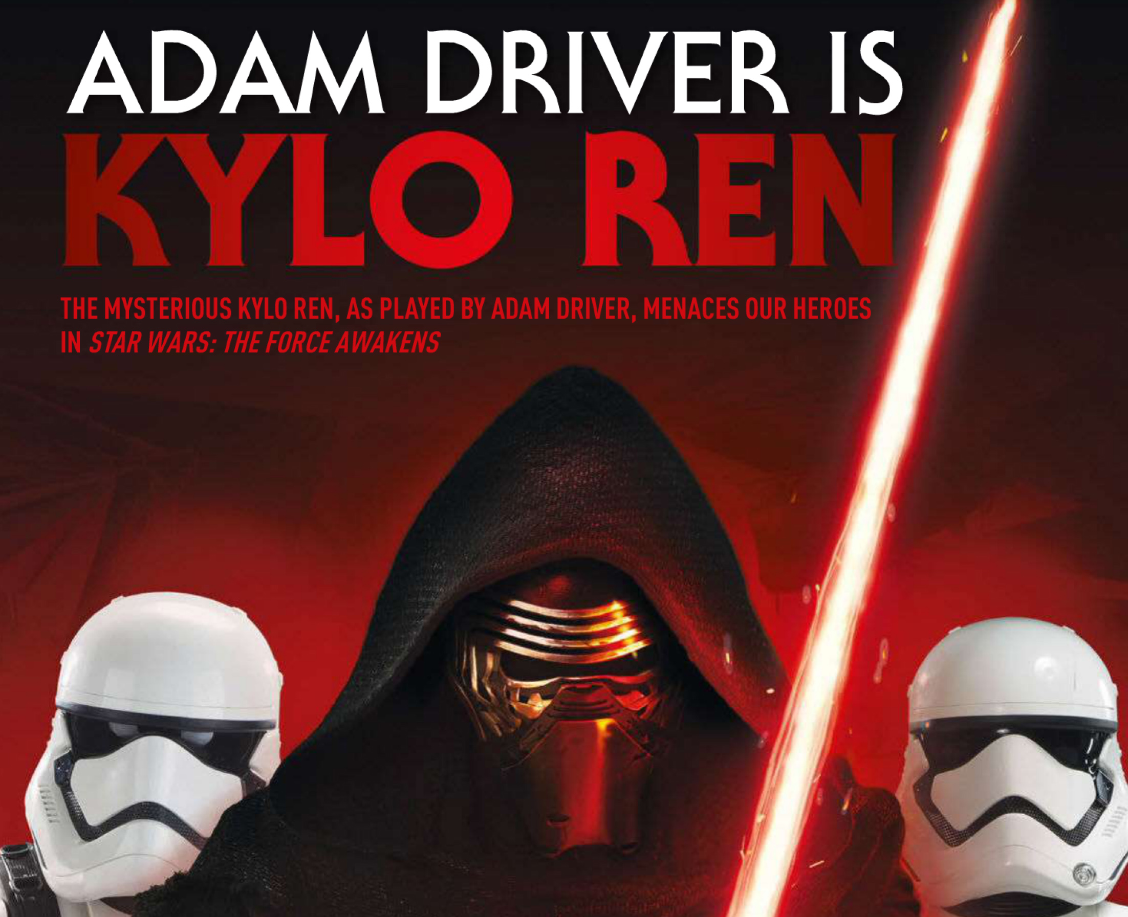 Adam Driver Is Kylo Ren appearance in Common Appearance