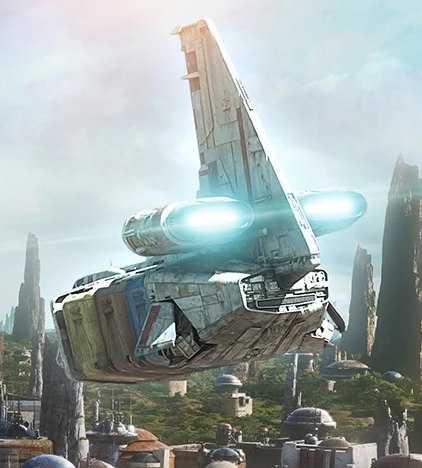 Tuggs' transport over Batuu