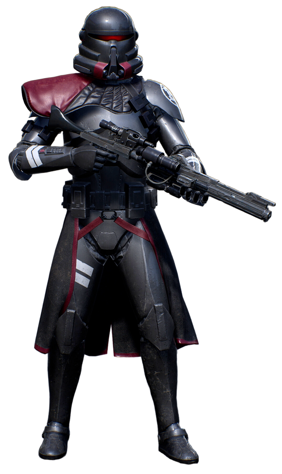 Purge Troopers used specialized armor and weapons as part of their role in the Great Jedi Purge.