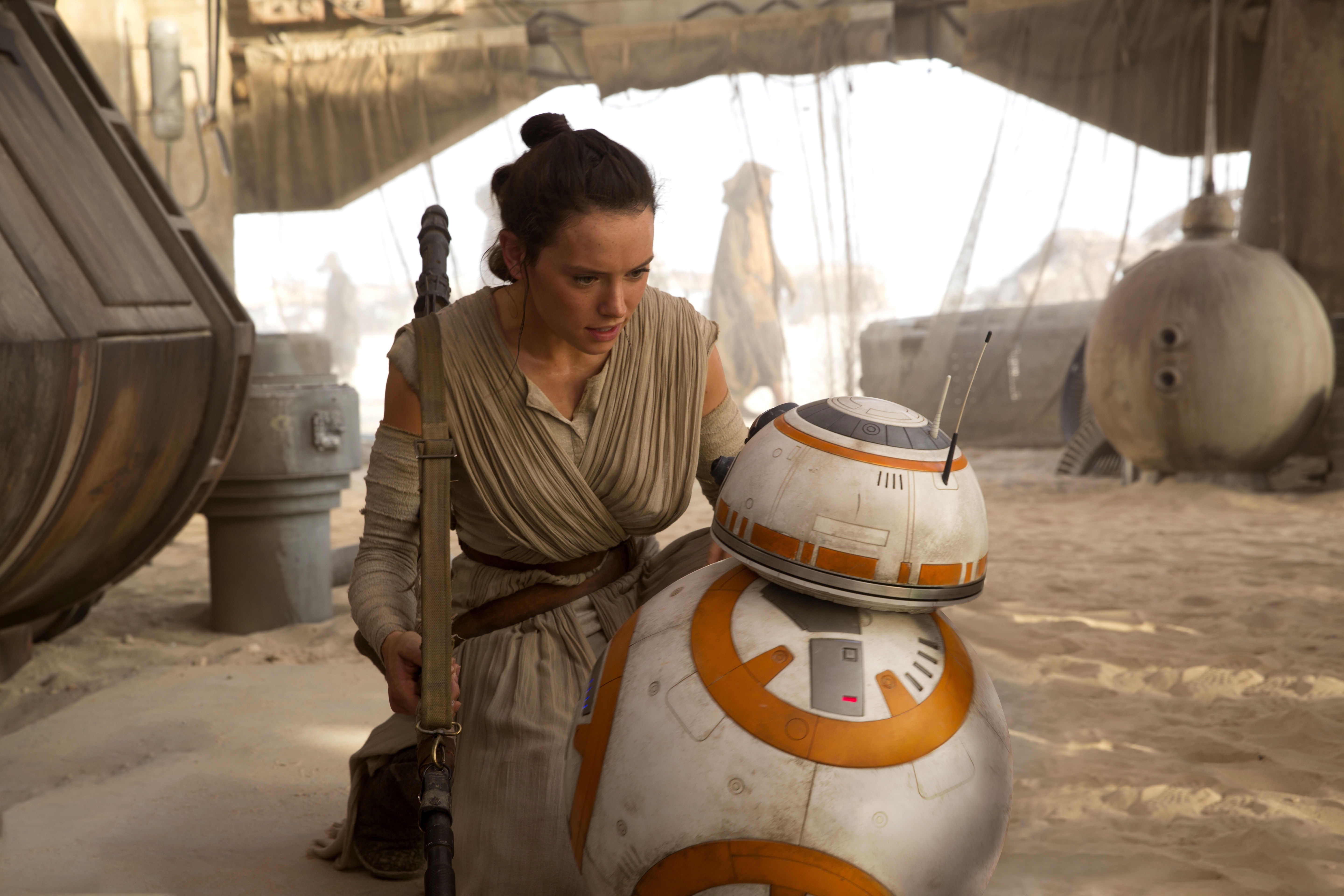 Despite the harsh conditions of her upbringing, Rey was compassionate and willing to help those in need.