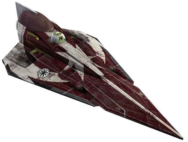 Ahsoka Tano's Delta-7B Aethersprite-class light interceptor appearance in Common Appearance