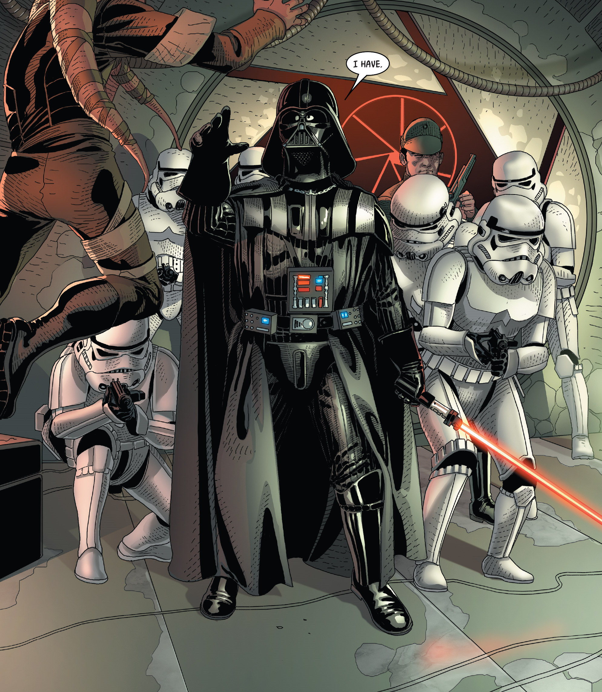 Darth Vader acting as an enforcer for the Empire he forged with his Sith Master