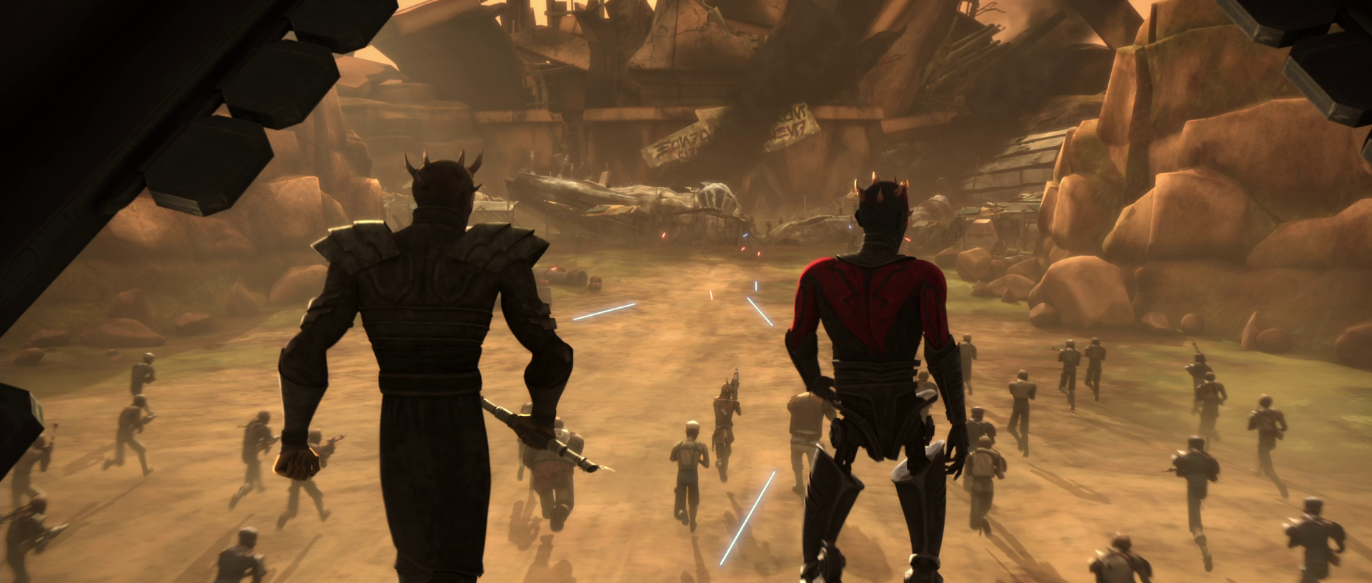 Maul and Savage attempted to take over the Ohnaka Gang.