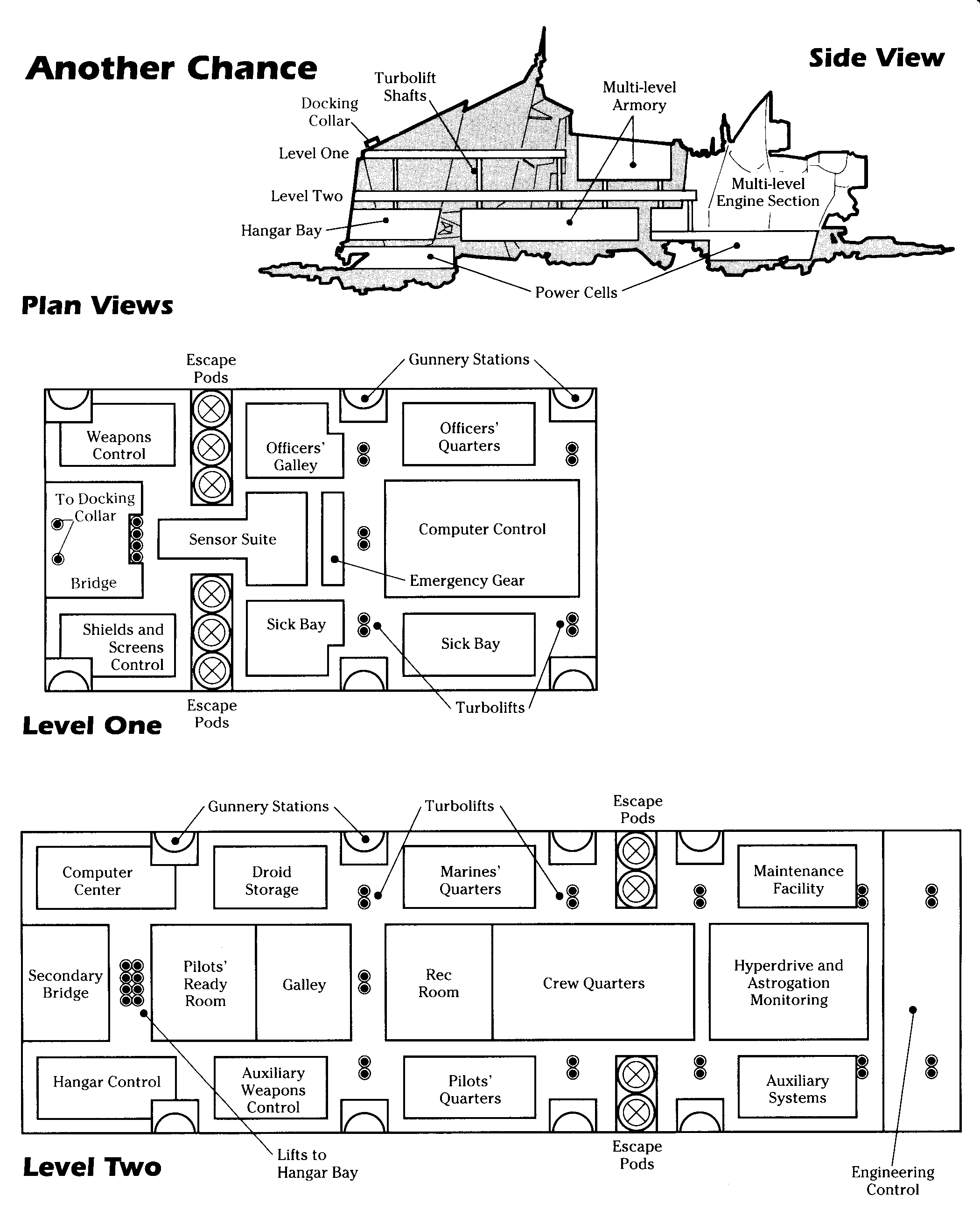 The deckplan of Another Chance.