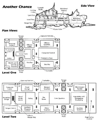 The deckplan of , a modified Alderaanian War Frigate.