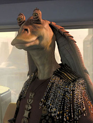 Jar Jar Binks was appointed Junior Representative for Naboo as a reward.