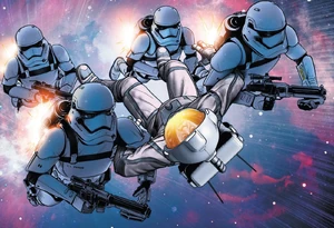 Lor San Tekka is rescued from the Great Forveen Nebula by Black Squadron.