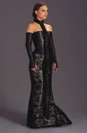 Dinner dress without shawl